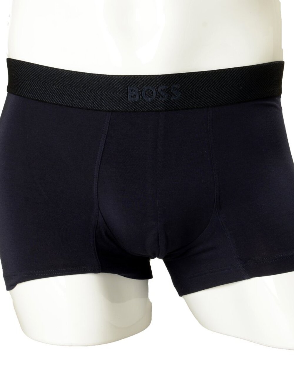 Hugo Boss Men's "Chevron" Logo Stripe Navy Blue Trunk Underwear US M IT 50